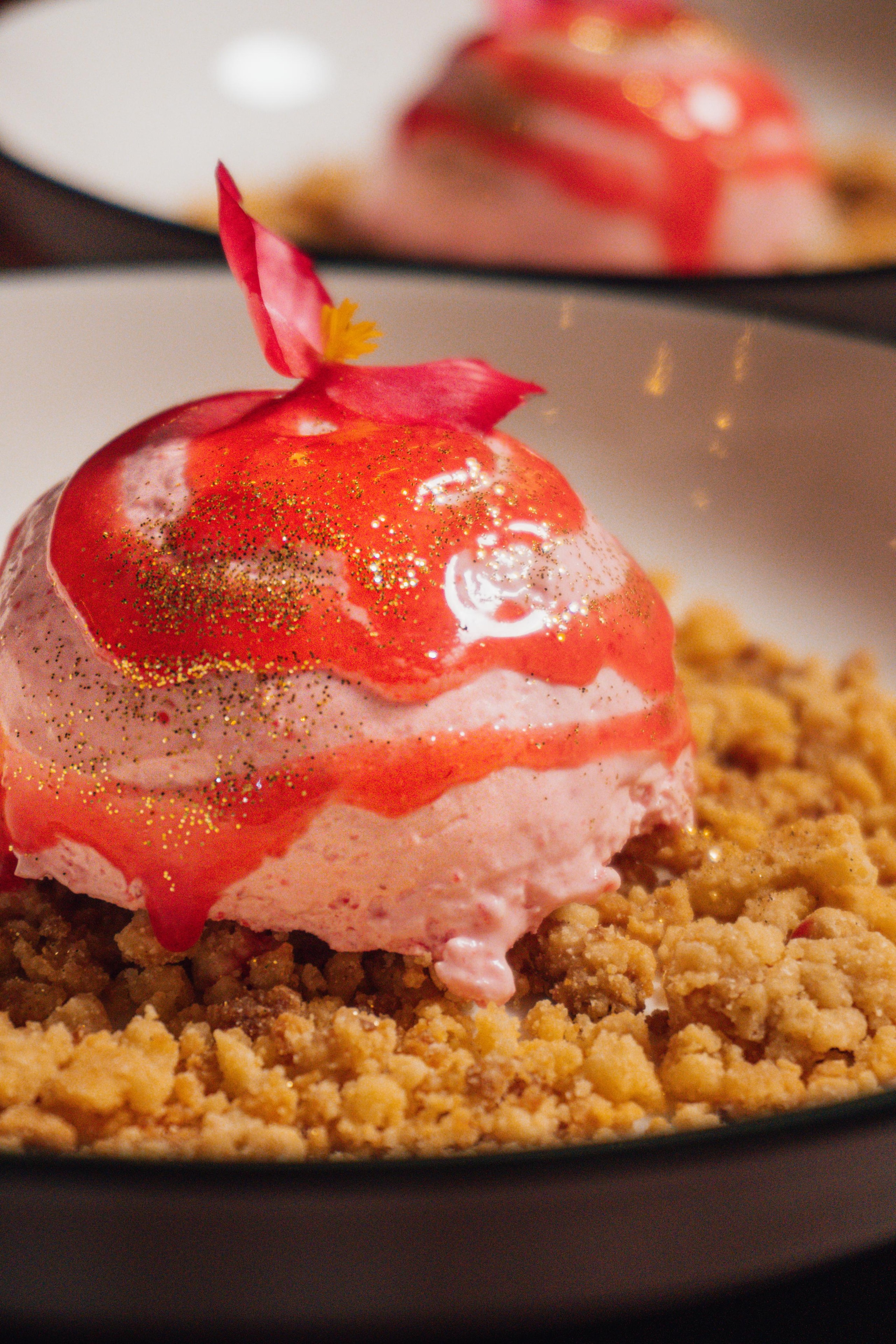 Postre de Autor baronesa bon rose